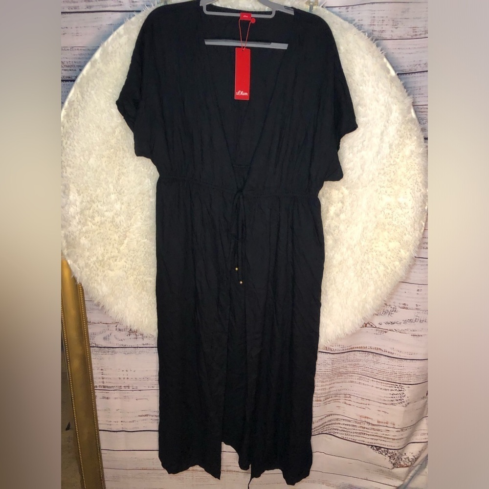 Lascana s.Oliver Black Ruffle Swim Coverup NWT size 12 - Picture 16 of 16